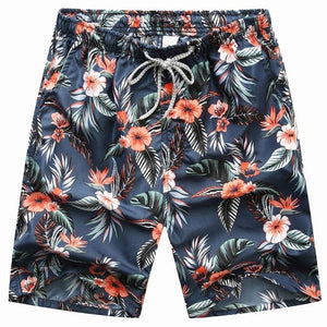 MISSKY nuevo Seobean Floral Mens Board Shorts hombres playa traje de baño corto masculino Bermudas traje de baño de secado rápido